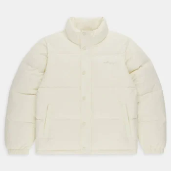 White Madhappy Cozy Puffer Jacket